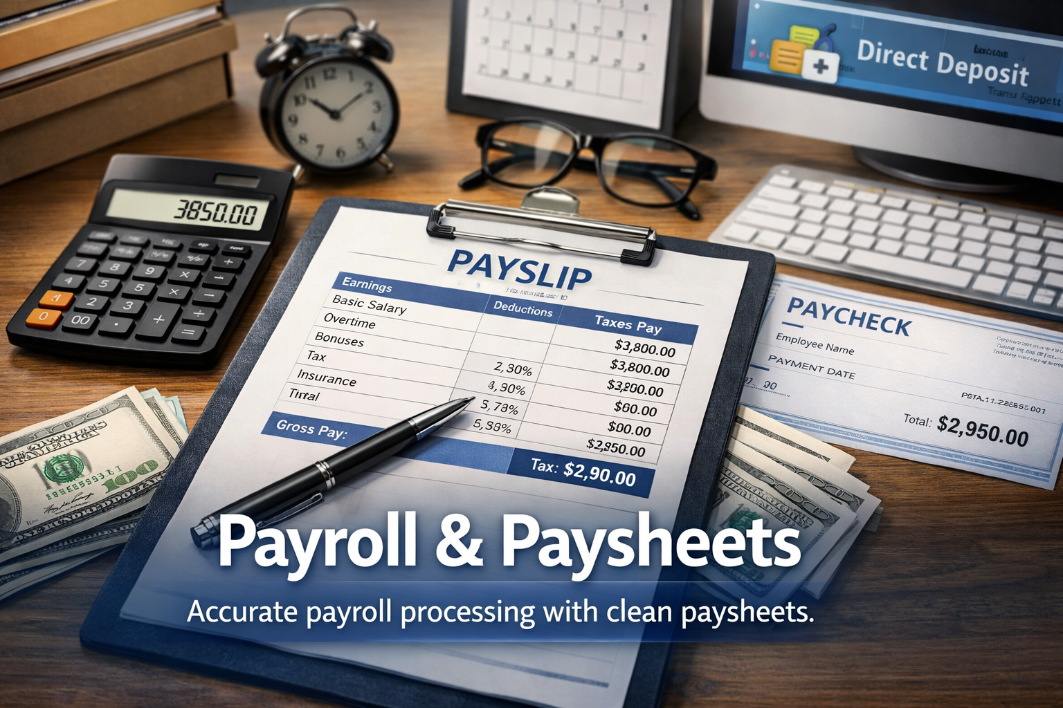 Payroll and paysheets